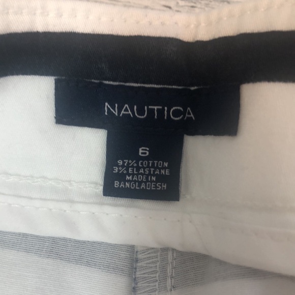 Nautical Navy & White Stripped Pocket Shorts NWOT 6 - Picture 3 of 8